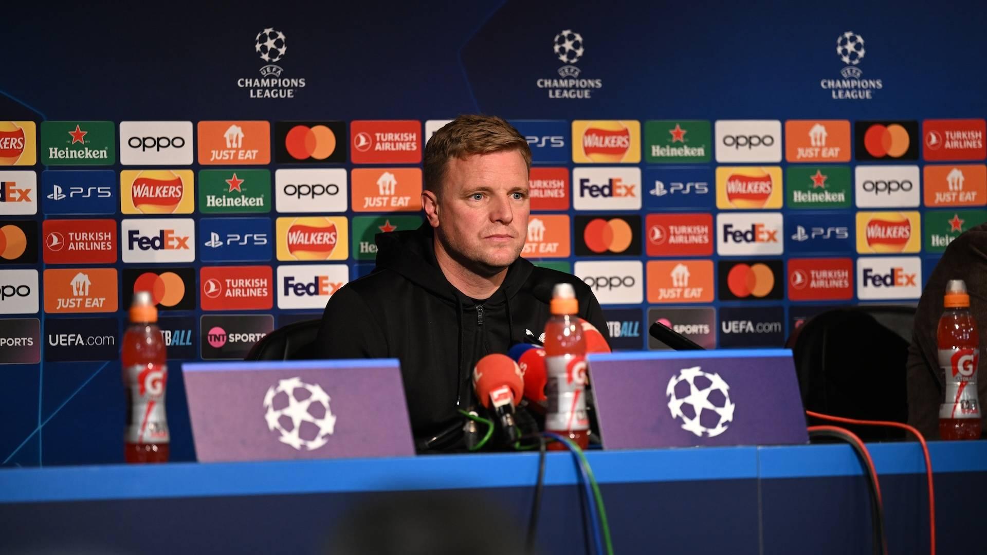 Eddie Howe's pre-PSG media briefing in full